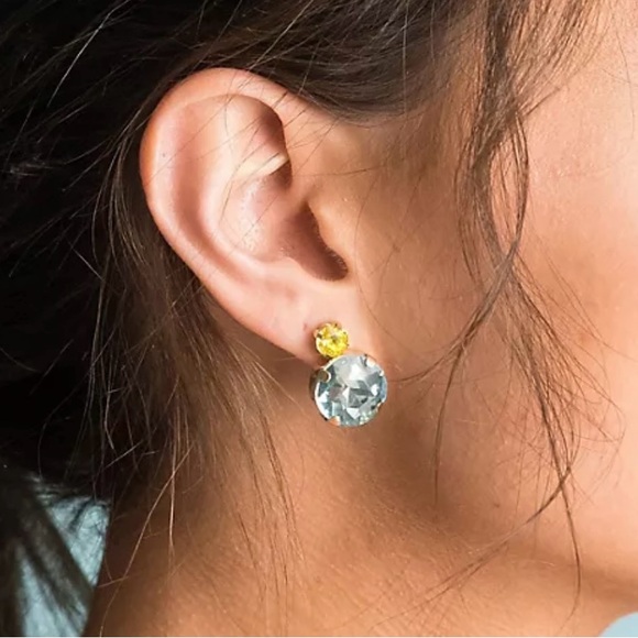 Orchid Aurora Crystal Drop Earring - Picture 3 of 3